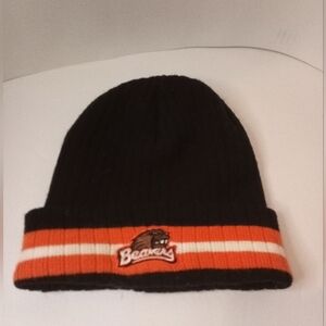 Oregon State Beavers Beanie Unisex One Size Orange Black White Cozy